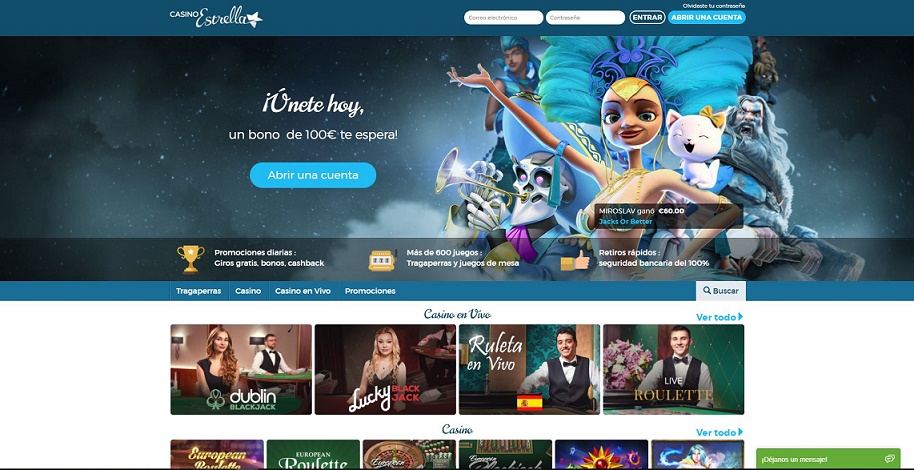 Bonos casino 2020 y promociones en Casino Estrella