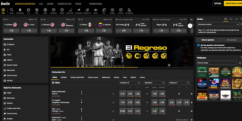 Bwin apuestas totalmente en vivo en toda Colombia