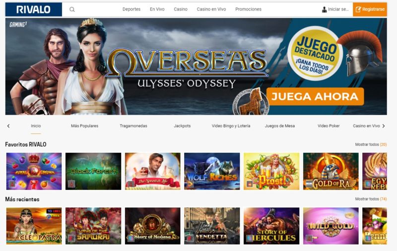 Rivalo casino Colombia para jugar tragamonedas y otros juegos de casino